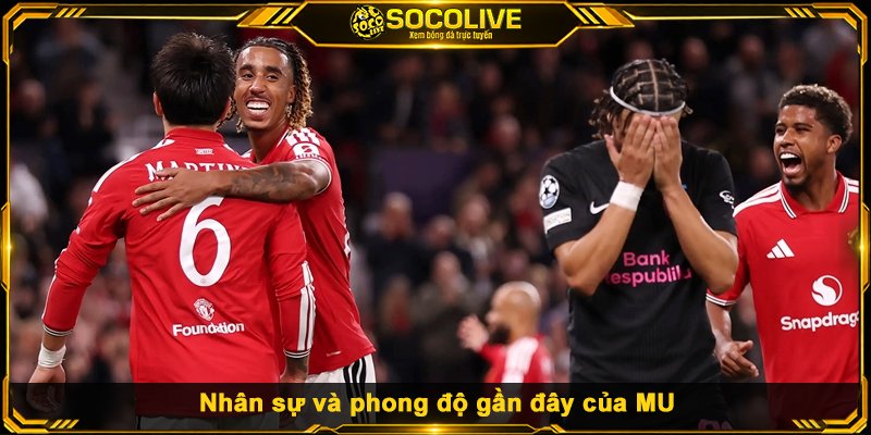 Cập nhật nhân sự và phong độ gần đây của MU