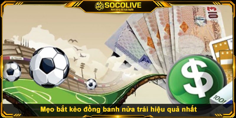 Mẹo bắt kèo đồng banh nửa trái hiệu quả nhất