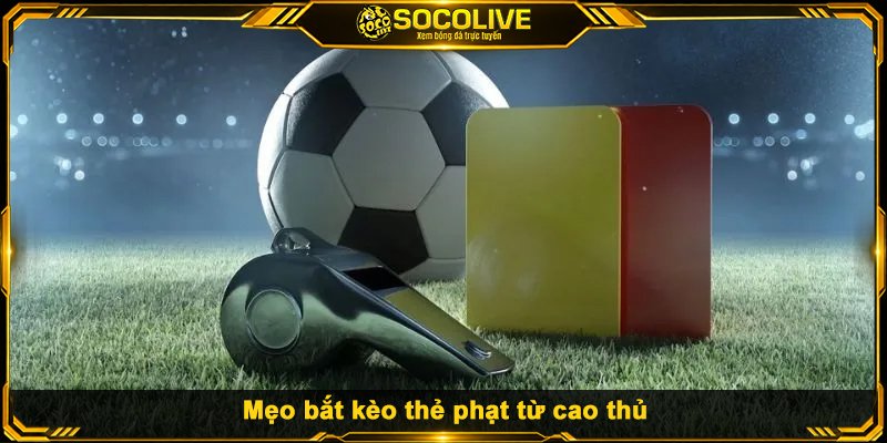 Mẹo bắt kèo thẻ phạt từ cao thủ