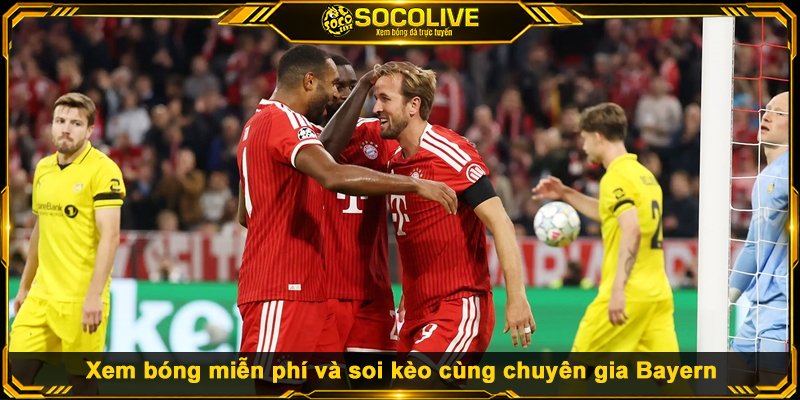 Xem bóng miễn phí và soi kèo cùng chuyên gia Bayern